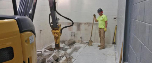Internal concrete removal in Ann Arbor Michigan